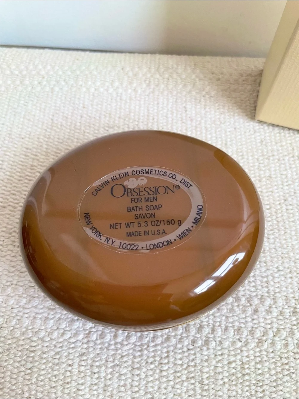 Calvin Klein Obsession For Men Soap 5.3 oz Sealed w/ Case Box Vintage